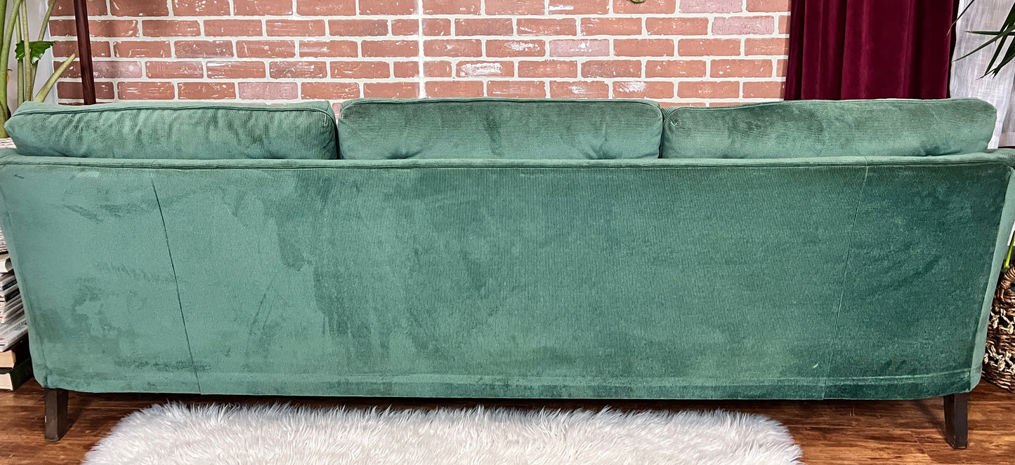 The Viridian Velvet Sofa