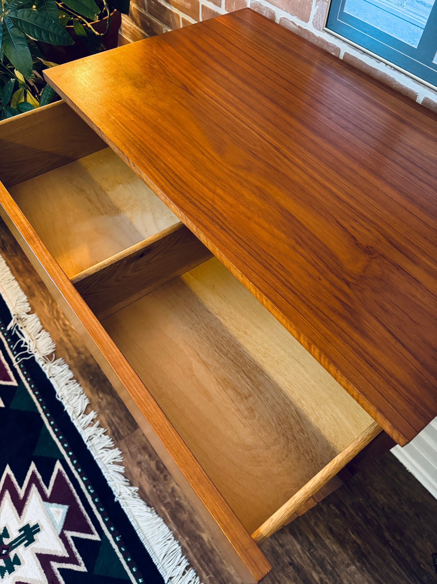 Teak Tallboy Dresser