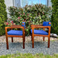 Vintage Solid Teakwood Armchairs
