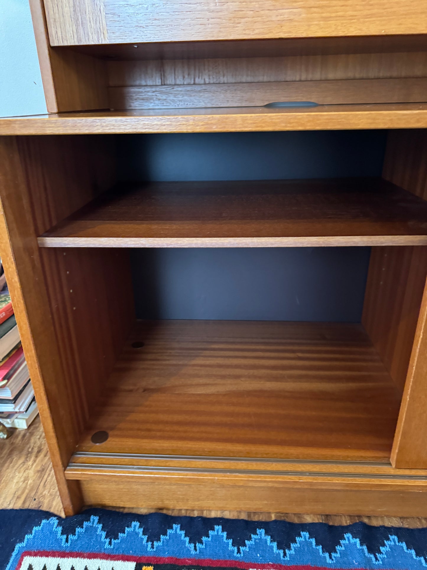 Vintage Domino Mobler Danish Teak Bookcase & Cabinet