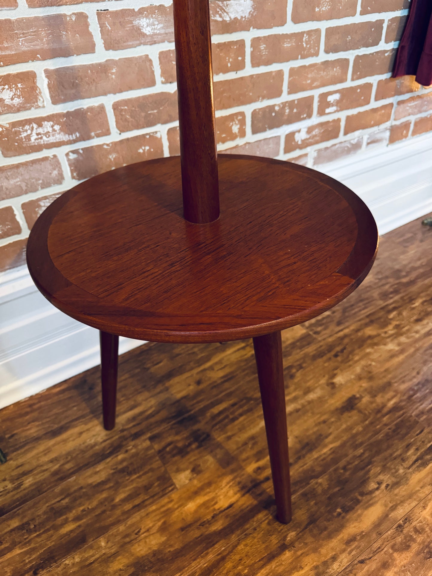 Teak Floor Lamp Table