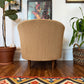 Vintage MCM Tufted Barrel Armchair