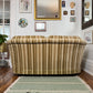 Vintage 60s Striped Loveseat Sofa
