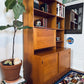 Vintage Domino Mobler Danish Teak Bookcase & Cabinet