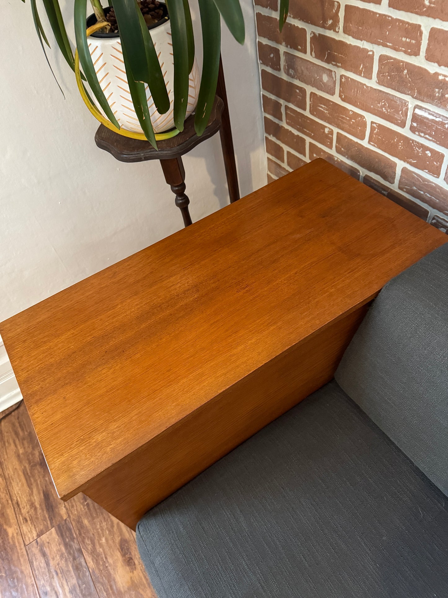 Vintage Teak Sofa Daybed W/ Storage