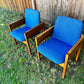 Vintage 60s Oak Armchairs