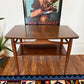 Vintage Walnut Wood Side/Coffee Table