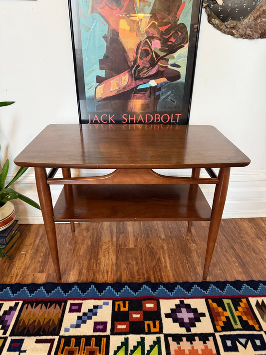 Vintage Walnut Wood Side/Coffee Table