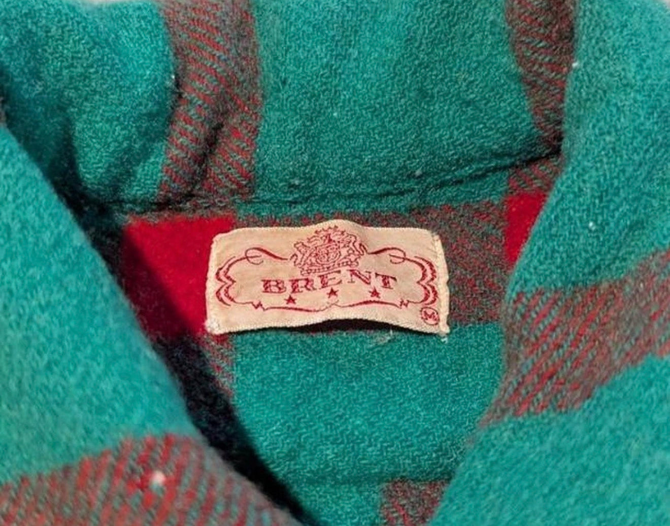 1950s Brent Wool Plaid Flannel