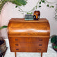 The Bergstrom Teak Roll Top Desk