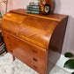 The Bergstrom Teak Roll Top Desk