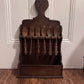 Vintage Solid Wood Cutlery Rack