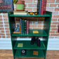 Vintage Rustic Green Bookshelf