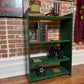 Vintage Rustic Green Bookshelf