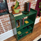 Vintage Rustic Green Bookshelf