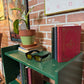Vintage Rustic Green Bookshelf