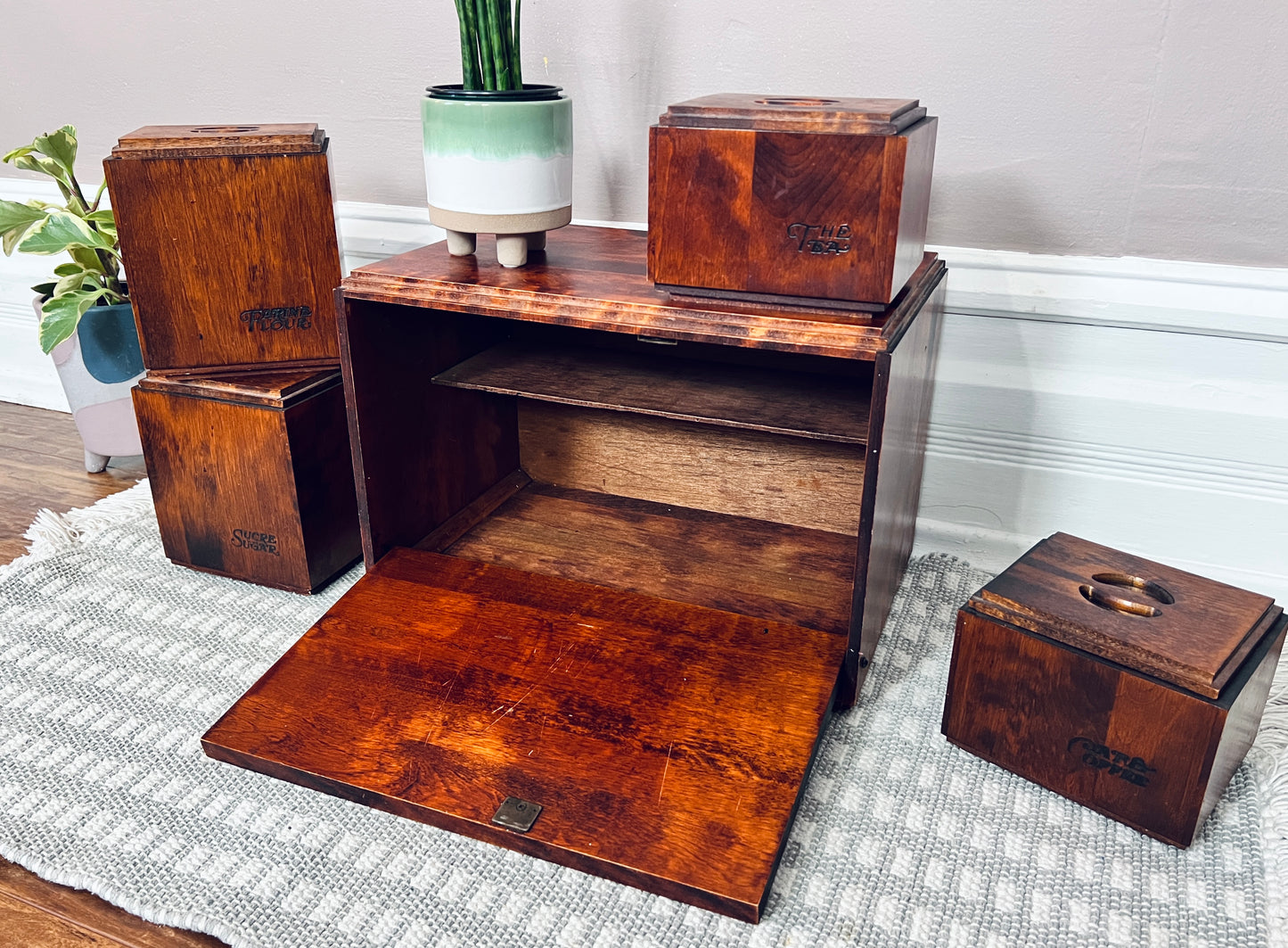 Baribocraft Wooden Kitchen Containers
