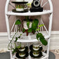 Vintage White Wicker Shelf