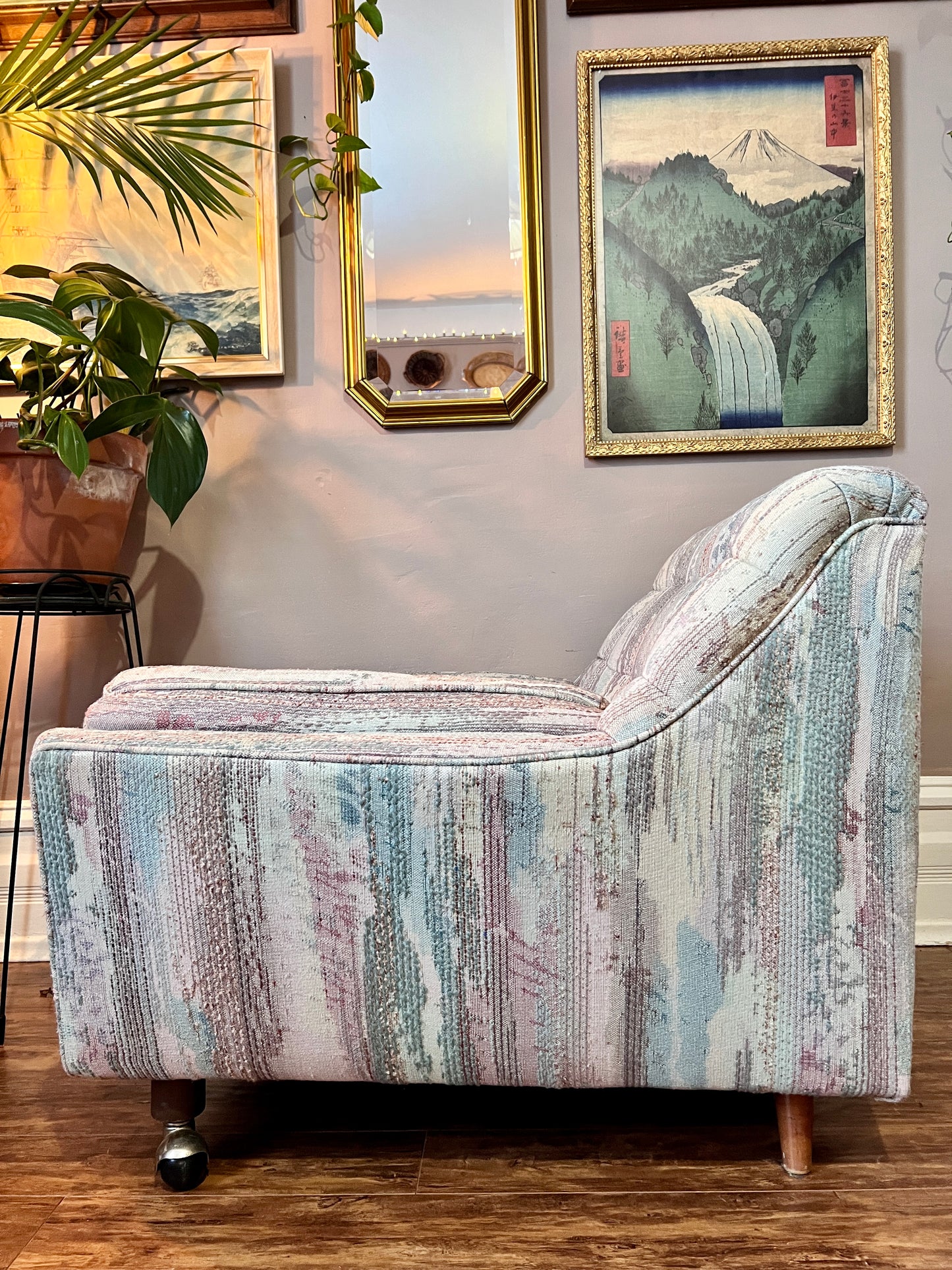80’s Meets Midcentury Sofa & Armchair Set