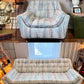 80’s Meets Midcentury Sofa & Armchair Set