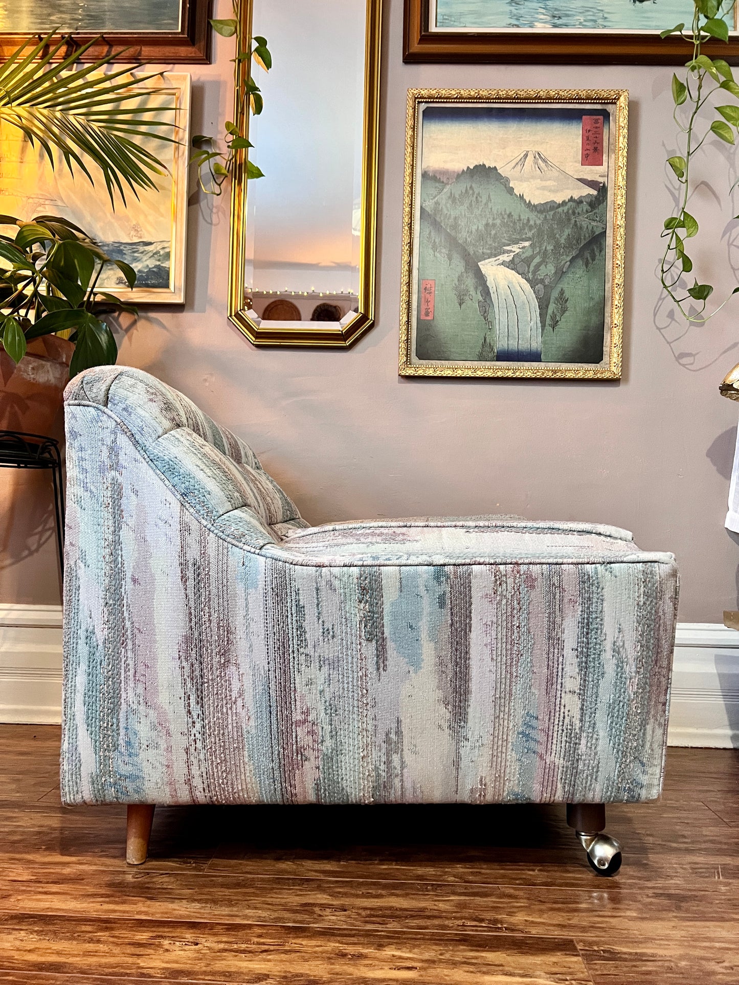 80’s Meets Midcentury Sofa & Armchair Set