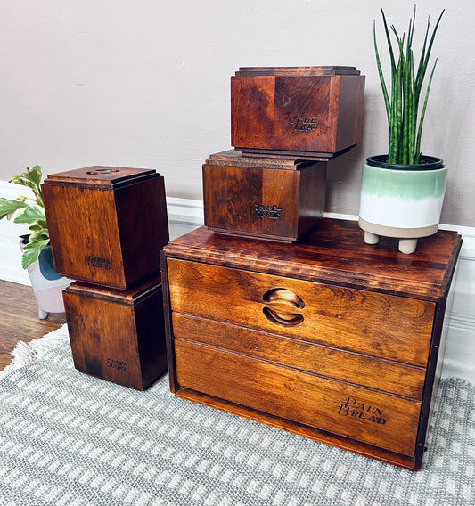 Baribocraft Wooden Kitchen Containers