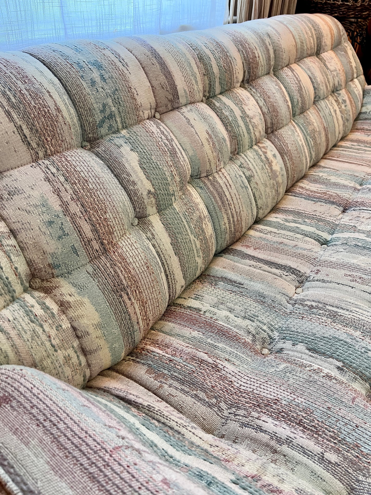 80’s Meets Midcentury Sofa & Armchair Set