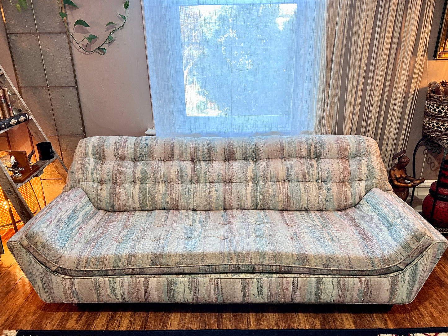 80’s Meets Midcentury Sofa & Armchair Set
