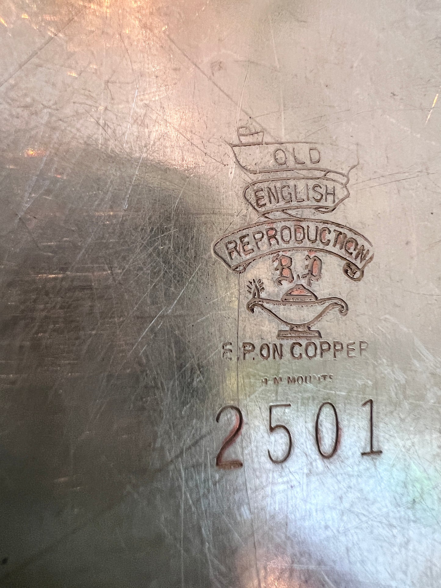 Old English Reproduction Serving Tray