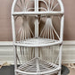 Vintage White Wicker Shelf