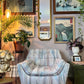 80’s Meets Midcentury Sofa & Armchair Set