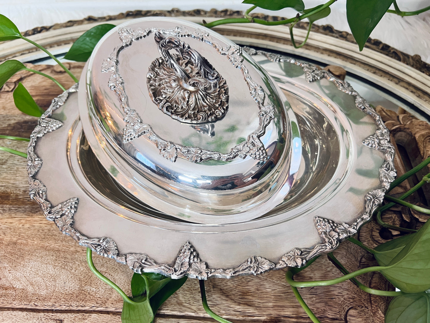 Old English Reproduction Serving Tray
