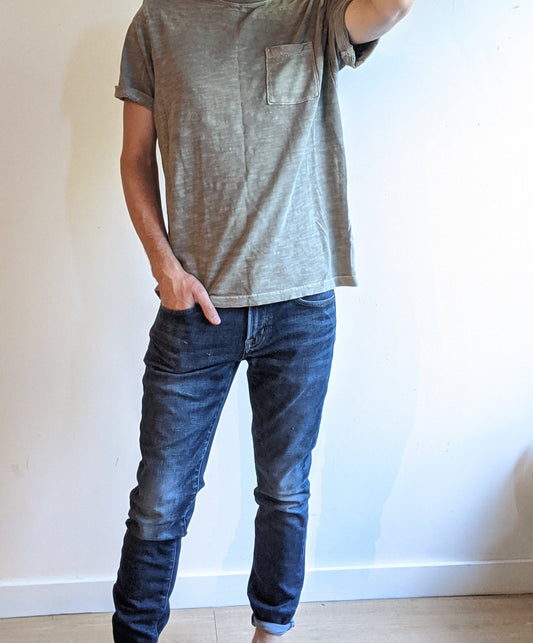 American Eagle Jeans Mens Slim Fit Blue Denim Faded