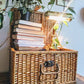 Wicker Picnic Basket Vintage Brown Retro
