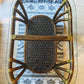 Bohemian Rattan Oval Coffe Table Vintage 70s