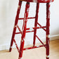Red Stool Paint Splatter Vintage