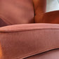 Vintage Wing back Arm Chair in Pink Salmon Colour