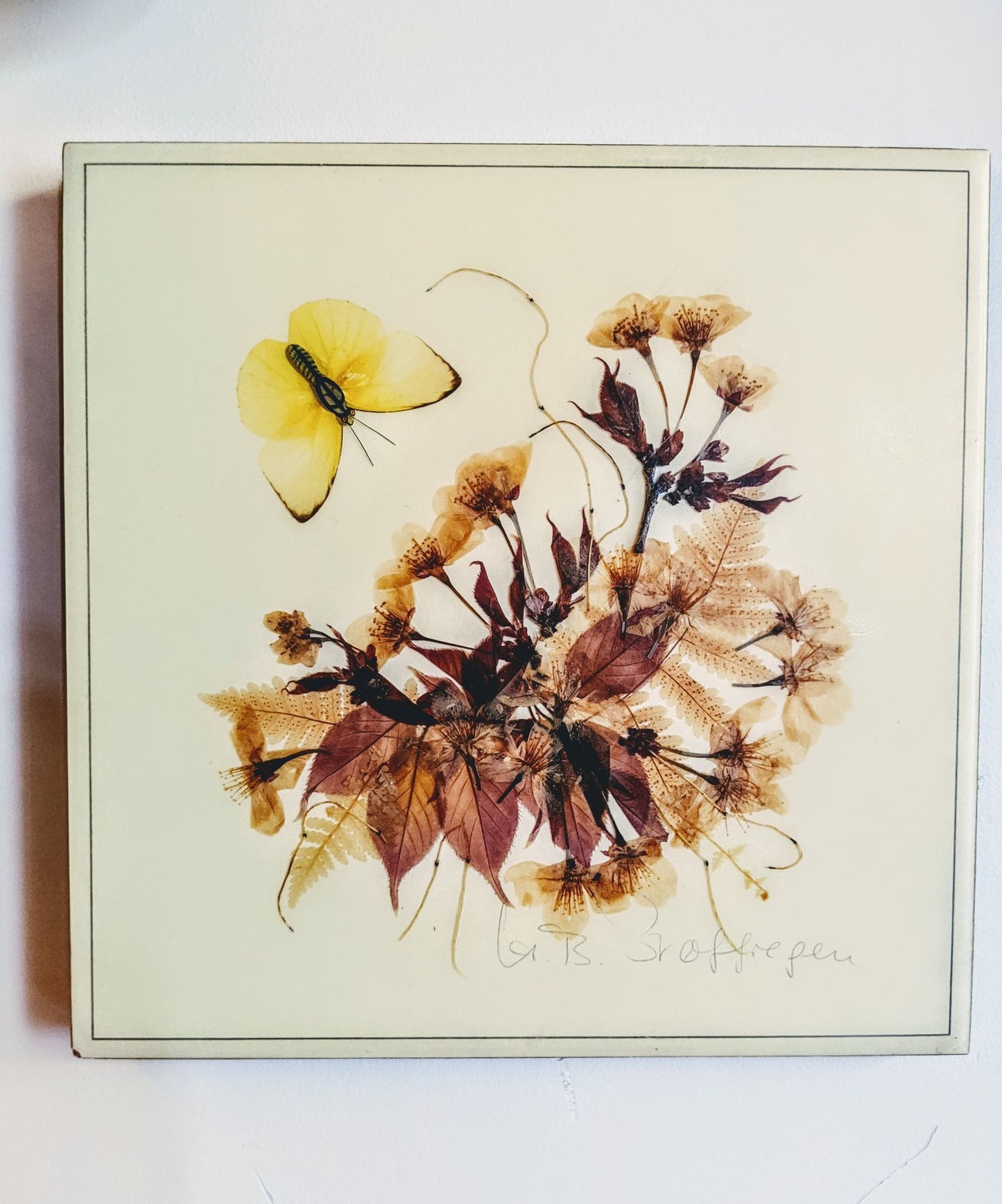 Henni Originals Hand Made Preserved Leaves Wall Art