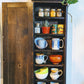 Brown Cupboard Spices, Pottery, Retro, Tall, Bohemian