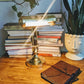 Vintage Brass Piano Bankers Lamp Gold Table Adjustable
