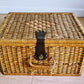 Wicker Picnic Basket Vintage Brown Retro