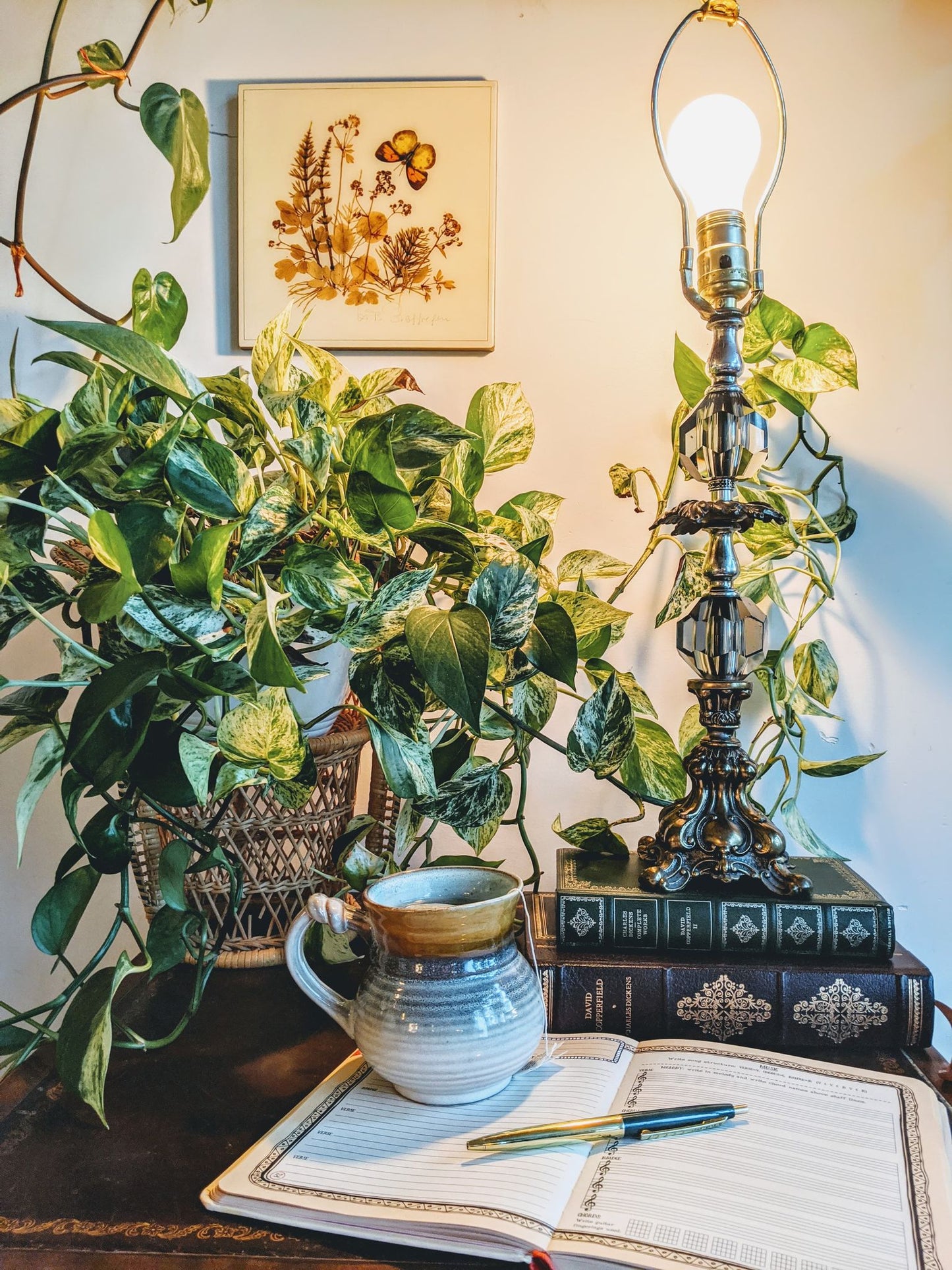 Lumiere Beauty and the beast Lamp vintage paris france funky retro