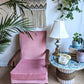 The Pink Moon Retro Vintage Teak Arm Chair  Edit alt text
