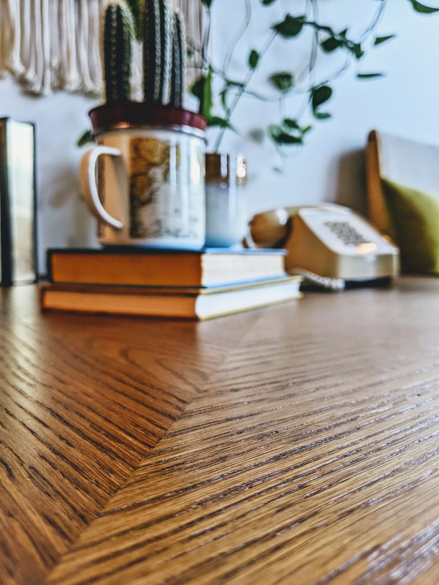 Vintage Mid Century Modern Square Coffee Table With Bottom Shelf