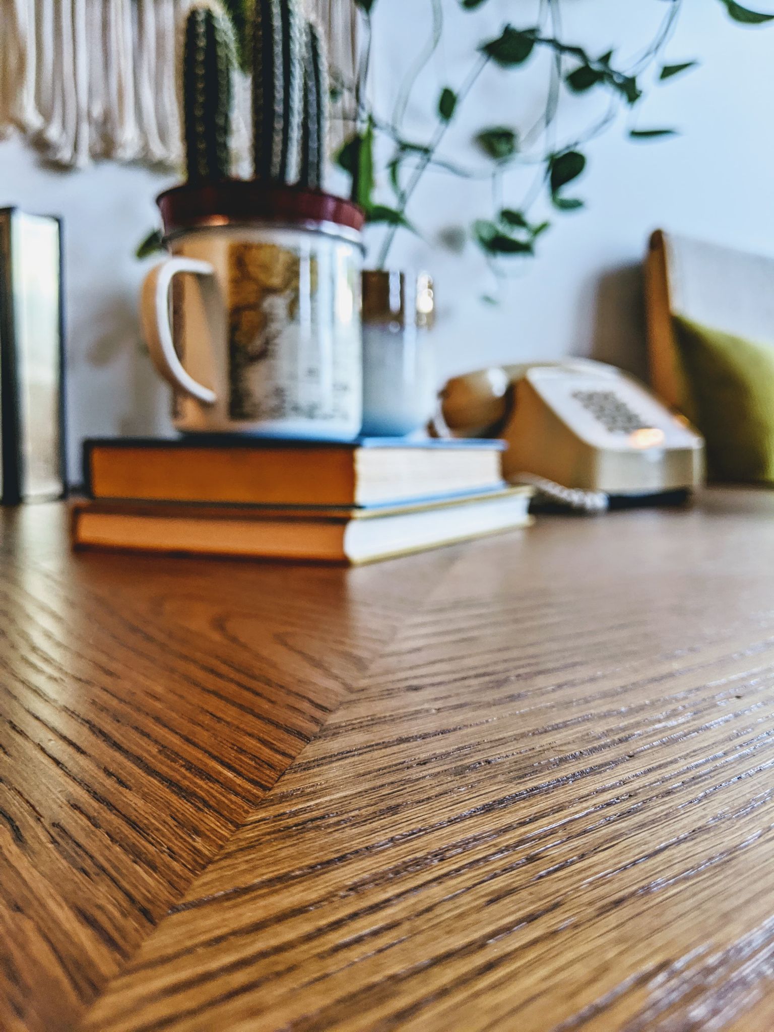 Vintage Mid Century Modern Square Coffee Table With Bottom Shelf