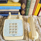 Vintage 70s Yellow Phone with green face plate Rockford Files Style Retro