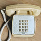 Vintage 70s Yellow Phone with green face plate Rockford Files Style Retro