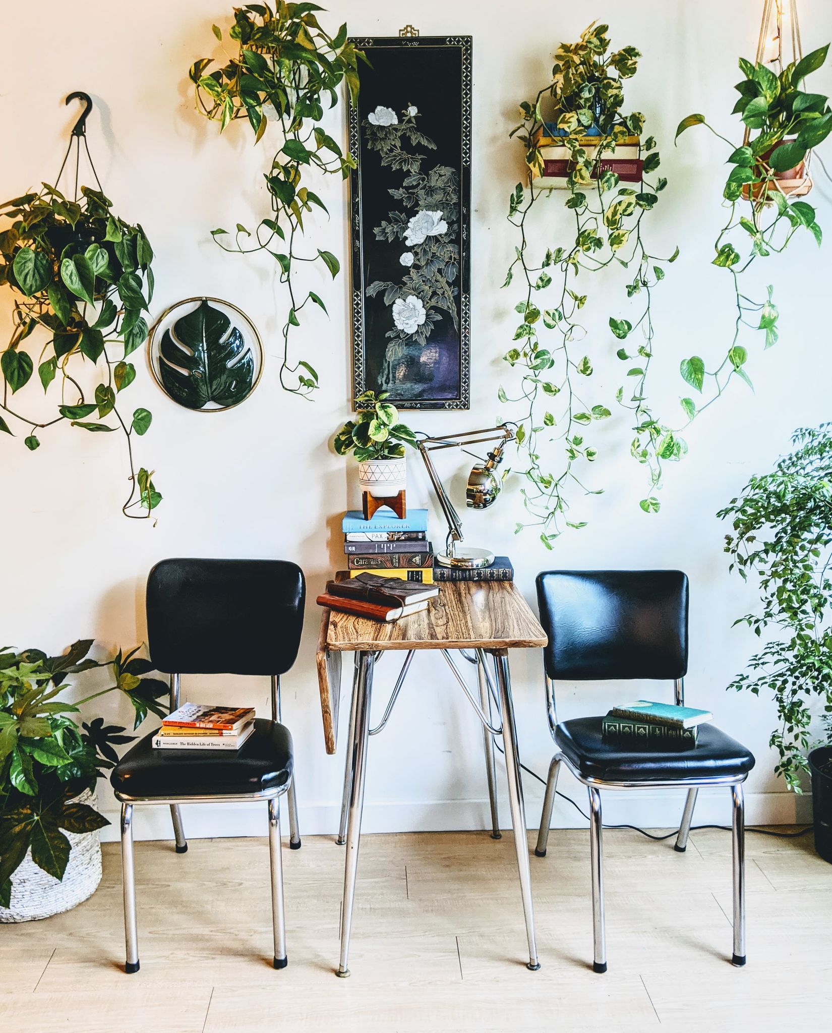 50s barbershop style chairs black leather