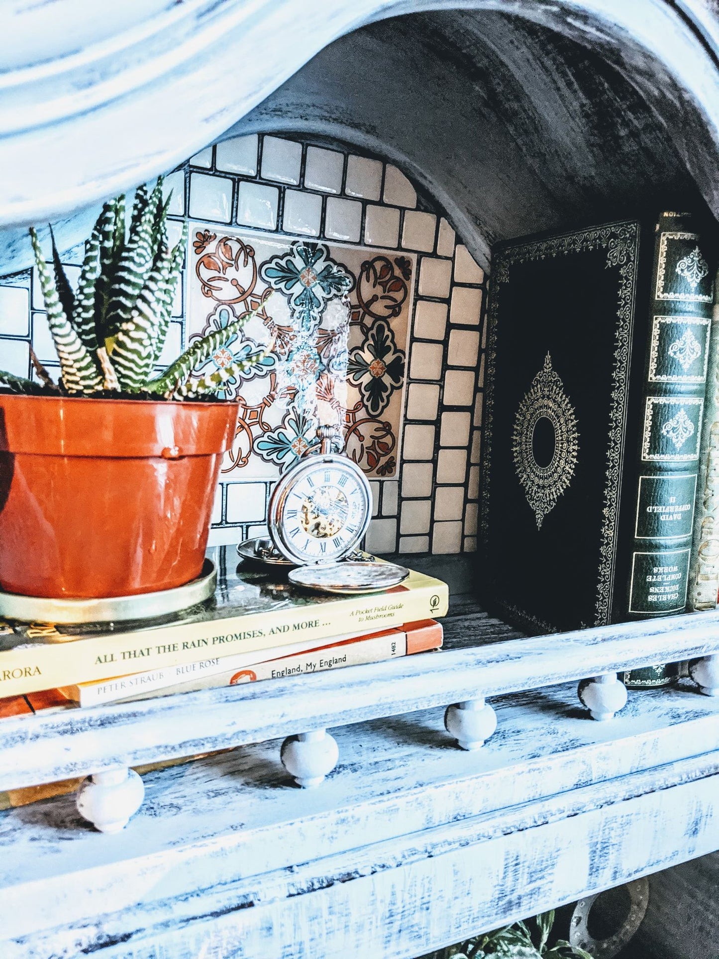 Black Forest Retro Vintage Cupboard Shelf  Edit alt text