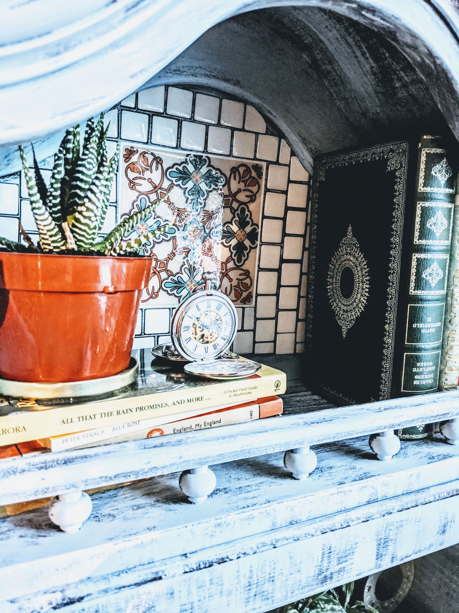 Black Forest Retro Vintage Cupboard Shelf  Edit alt text